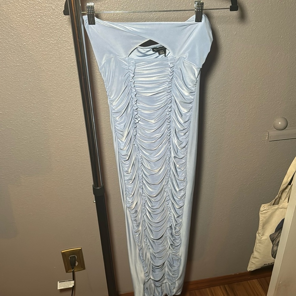 Prettylittlething blue dress